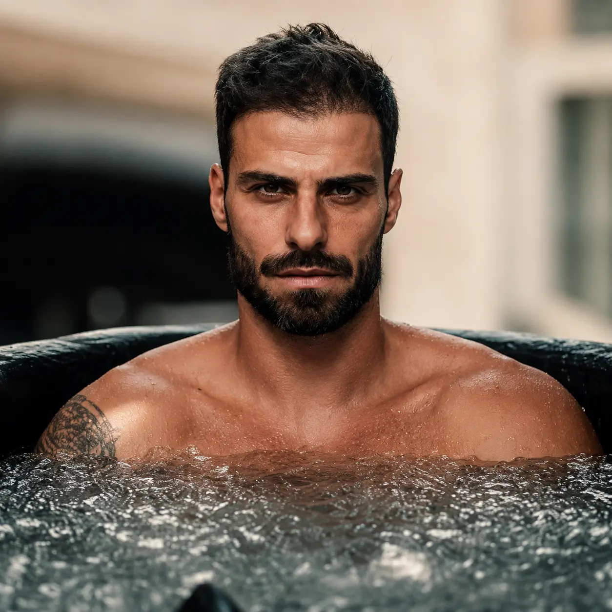 Retrato de Lucas Malvacini, ator que já se hospedou no LUTS Chalés.